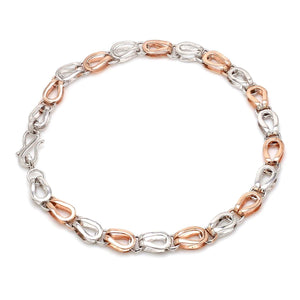 Jewelove™ Bangles & Bracelets Platinum & Rose Gold Bracelet for Men JL PTB 1118