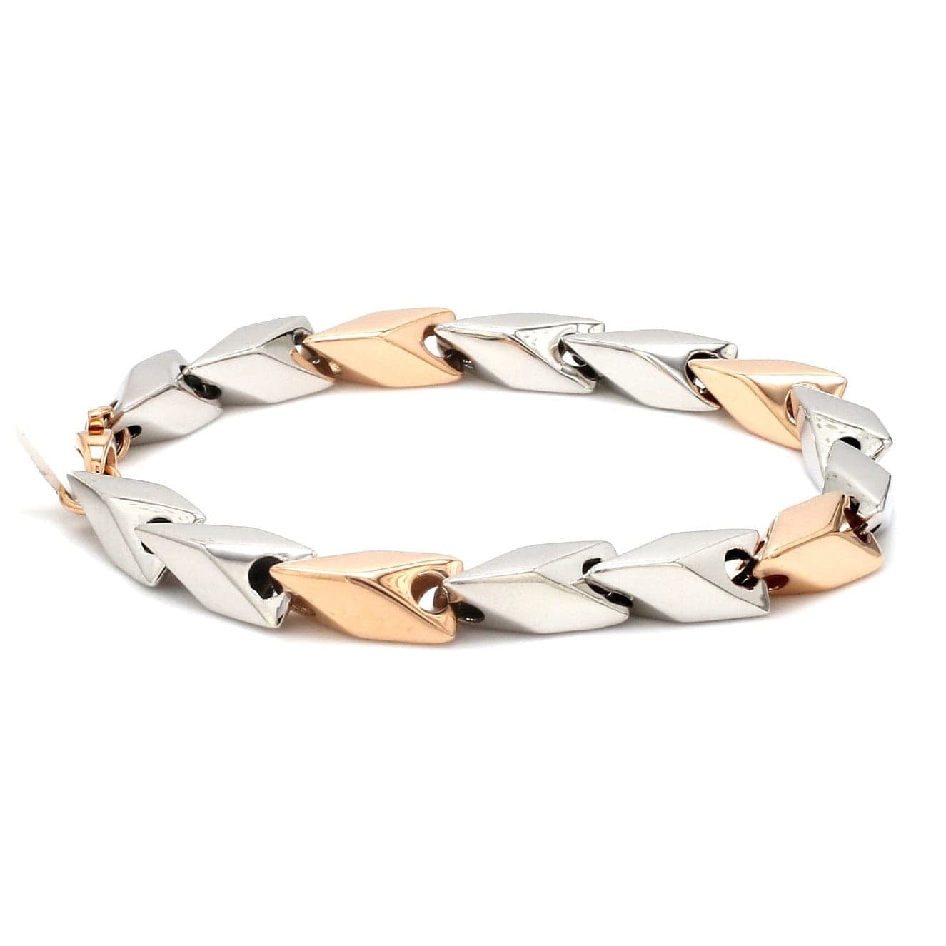 Jewelove™ Bangles & Bracelets Platinum & Rose Gold Bracelet for Men JL PTB 1236