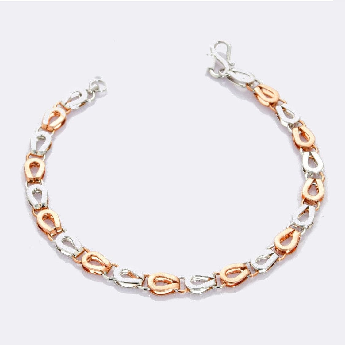 Jewelove™ Bangles & Bracelets Platinum & Rose Gold Bracelet for Men JL PTB 701