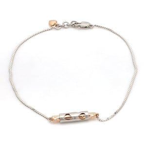 Jewelove™ Bangles & Bracelets Platinum Rose Gold Bracelet for Women JL PTB 743