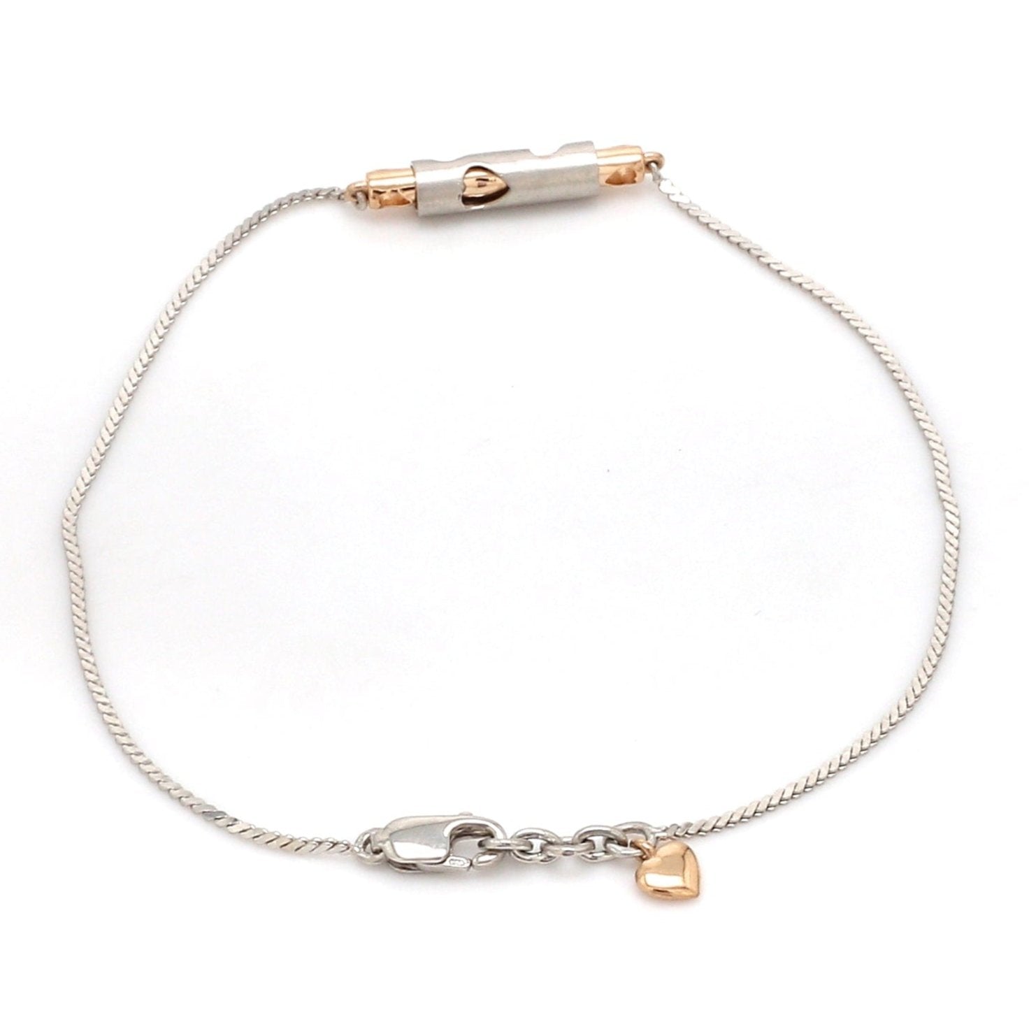 Jewelove™ Bangles & Bracelets Platinum Rose Gold Bracelet for Women JL PTB 743