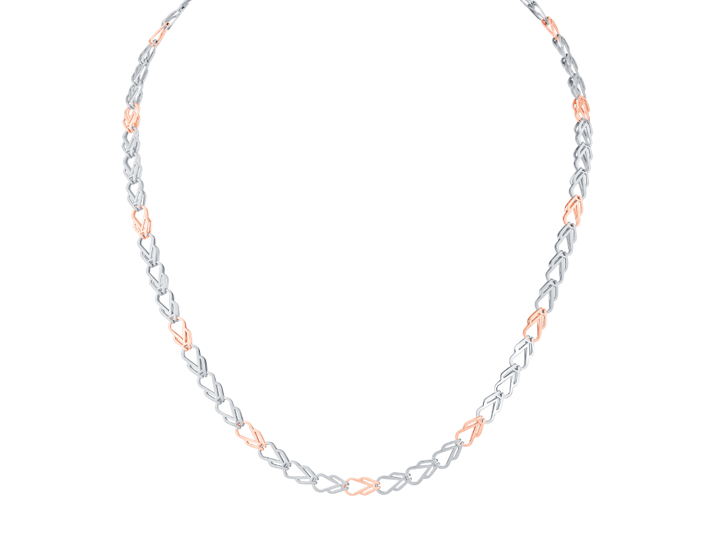 Jewelove™ Chains Platinum & Rose Gold Chain for Men JL PT CH 0313