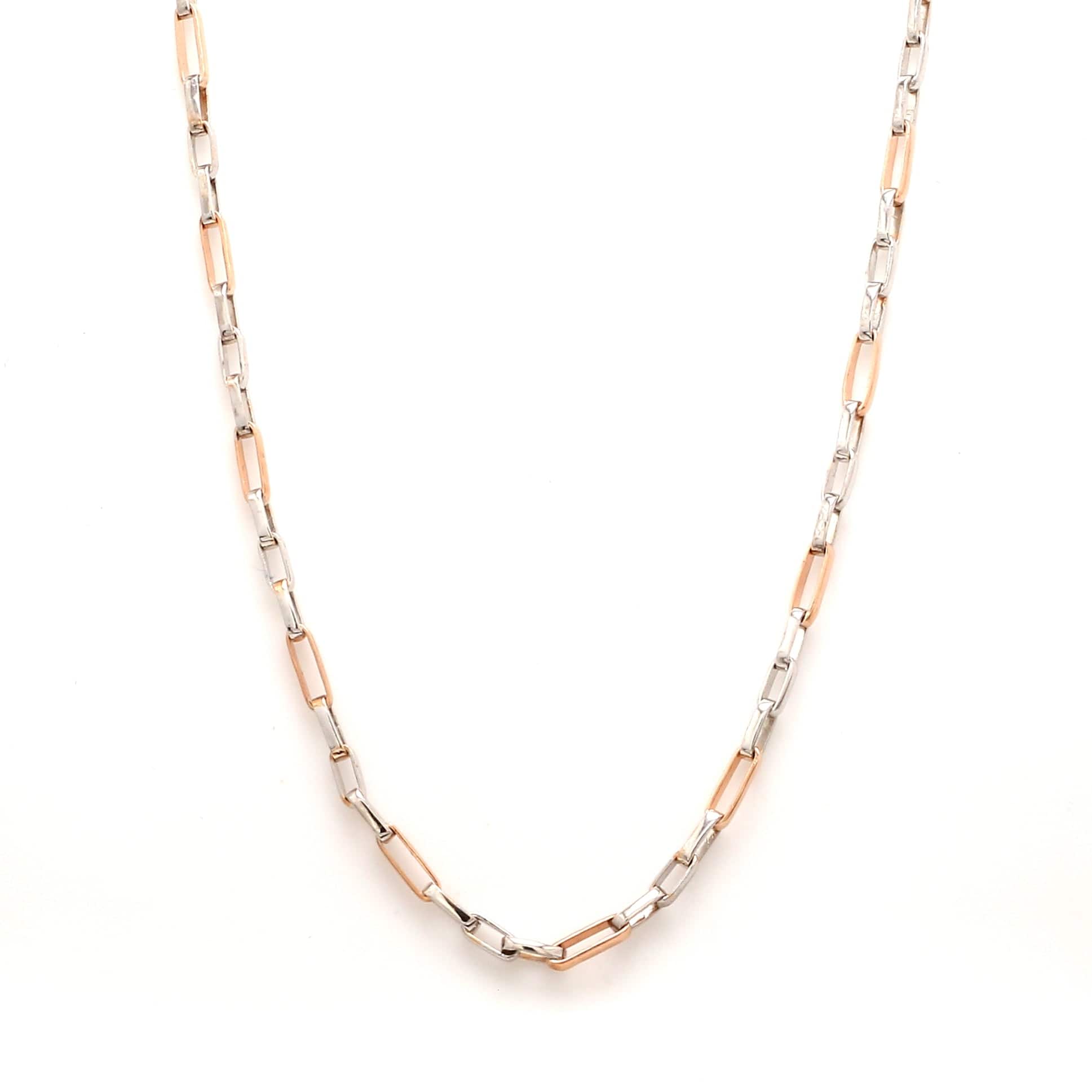 Jewelove™ Chains Platinum + Rose Gold Chain for Men JL PT CH 1044