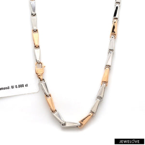 Jewelove™ Chains Platinum & Rose Gold Chain for Men JL PT CH 1203