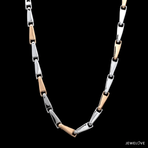 Jewelove™ Chains Platinum & Rose Gold Chain for Men JL PT CH 1203