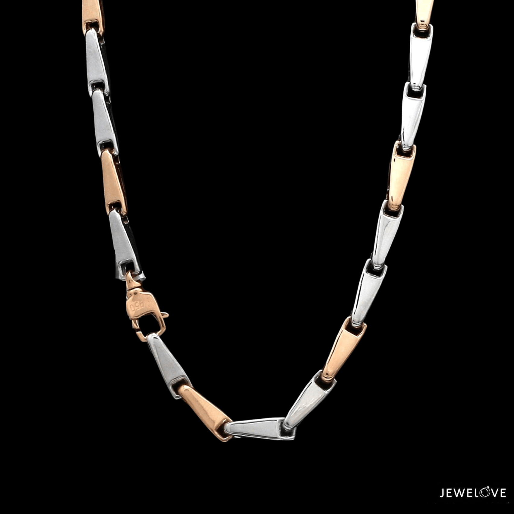 Jewelove™ Chains Platinum & Rose Gold Chain for Men JL PT CH 1203