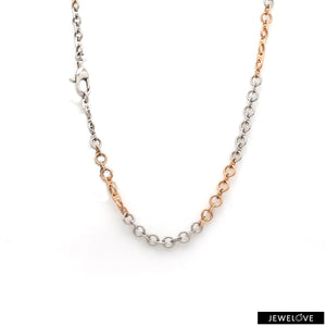 Jewelove™ Chains Platinum & Rose Gold Chain for Men JL PT CH 1204