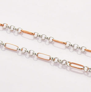 Jewelove™ Chains Platinum & Rose Gold Chain for Men JL PT CH 868