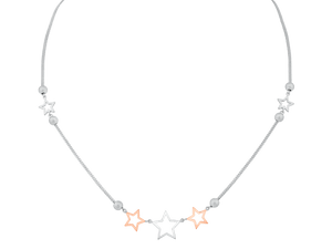 Jewelove™ Chains 18 Inches Platinum & Rose Gold Chain for Women JL PT CH 0310