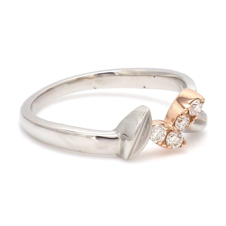 Jewelove™ Rings Platinum & Rose Gold Couple Rings JL PT 999