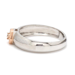 Jewelove™ Rings Platinum & Rose Gold Couple Rings with Diamonds JL PT 998-RG