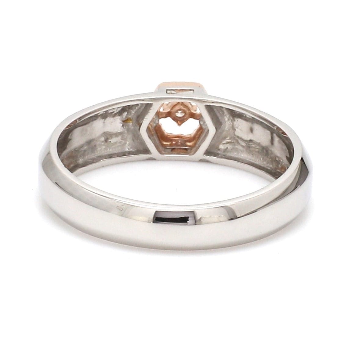 Jewelove™ Rings Platinum & Rose Gold Couple Rings with Diamonds JL PT 998-RG