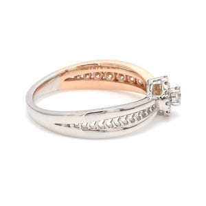 Jewelove™ Rings Platinum & Rose Gold Couple Rings with Diamonds JL PT 998-RG