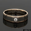 Jewelove™ Rings Platinum & Rose Gold Couple Rings with Solitaires JL PT 901