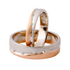 Jewelove™ Rings Platinum & Rose Gold Couple Rings with Tiny Diamonds JL PT 404