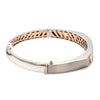 Jewelove™ Bangles & Bracelets Platinum Rose Gold  Diamond Bracelet with Matte Finish for Men JL PTB 1180