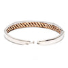 Jewelove™ Bangles & Bracelets Platinum Rose Gold  Diamond Bracelet with Matte Finish for Men JL PTB 1180