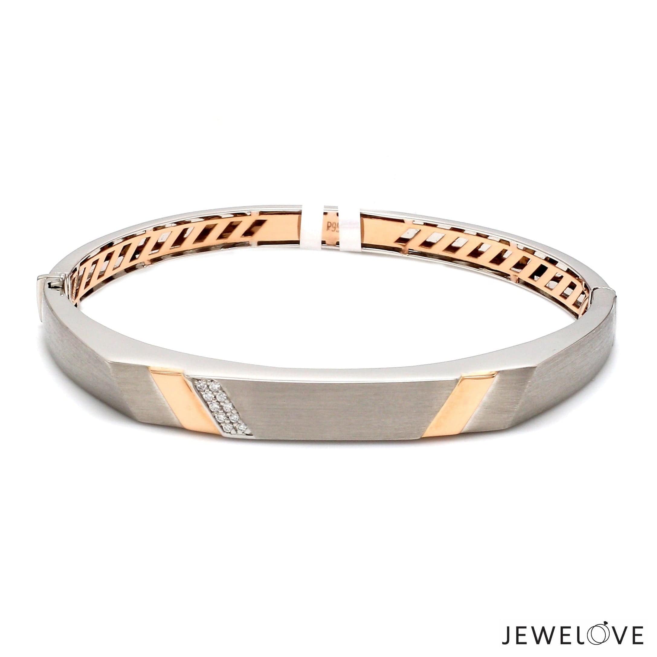 Gold and Stainless Steel Bracelet with popular Diamonds