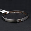 Jewelove™ Bangles & Bracelets Platinum Rose Gold  Diamond Bracelet with Matte Finish for Men JL PTB 1180