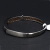 Jewelove™ Bangles & Bracelets Platinum Rose Gold  Diamond Bracelet with Matte Finish for Men JL PTB 1180