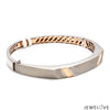 Jewelove™ Bangles & Bracelets Platinum Rose Gold  Diamond Bracelet with Matte Finish for Men JL PTB 1180