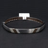 Jewelove™ Bangles & Bracelets Platinum Rose Gold  Diamond Bracelet with Matte Finish for Men JL PTB 1180