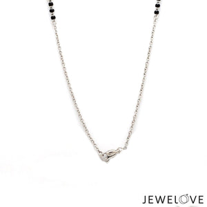 Jewelove™ Necklaces & Pendants Platinum Rose Gold Diamond Mangalsutra Pendant Cable Chain JL PT MS 107