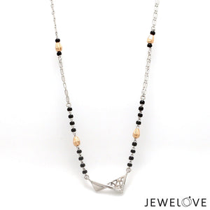 Jewelove™ Necklaces & Pendants Platinum Rose Gold Diamond Mangalsutra Pendant Chain JL PT MS 109