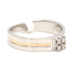 Jewelove™ Rings Platinum & Rose Gold Diamond Ring for Men JL PT 1161