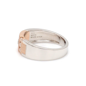 Jewelove™ Rings Platinum & Rose Gold Diamond Ring for Men JL PT 1315