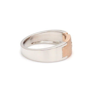 Jewelove™ Rings Platinum & Rose Gold Diamond Ring for Men JL PT 1315