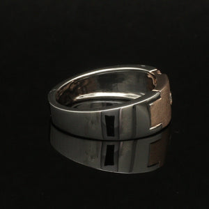 Jewelove™ Rings Platinum & Rose Gold Diamond Ring for Men JL PT 1315