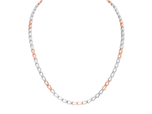 Jewelove™ Chains Platinum & Rose Gold Fusion Chain for Men JL PT CH 0307