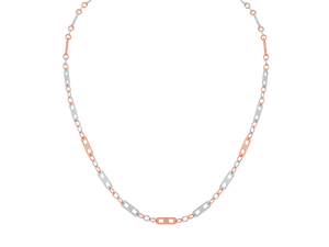 Jewelove™ Chains Platinum & Rose Gold Fusion Chain for Men JL PT CH 0318