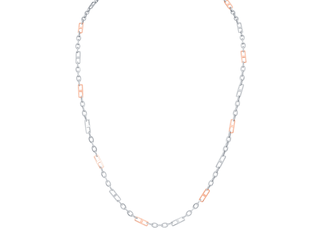 18K Gold Opaque Diamond Bead Chain 18 inch / Gold