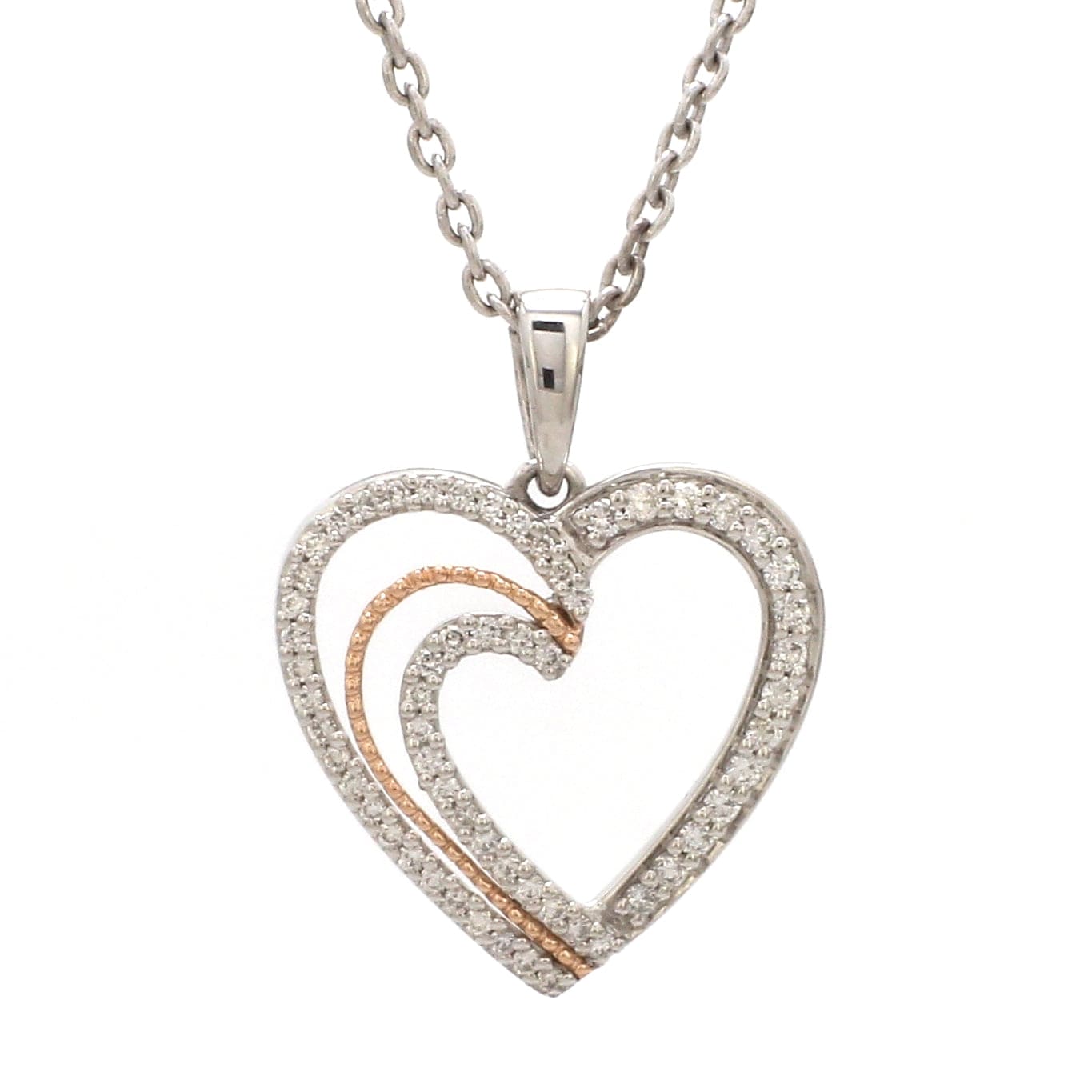 Jewelove Platinum Diamonds Heart Pendant for Women JL PT P 18047 VVS GH