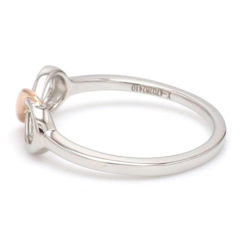 Jewelove™ Rings Women's Band only Platinum & Rose Gold Infinity Ring for women JL PT 1142