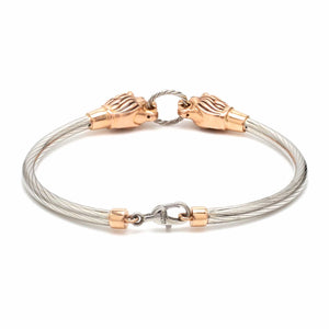 Jewelove™ Bangles & Bracelets Platinum & Rose Gold Jaguar Bracelet for Men JL PTB 1234