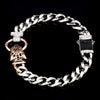 Jewelove™ Bangles & Bracelets Platinum Rose Gold Jaguar Diamond Bracelet for Men JL PTB 1233