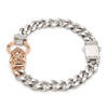 Jewelove™ Bangles & Bracelets Platinum Rose Gold Jaguar Diamond Bracelet for Men JL PTB 1233