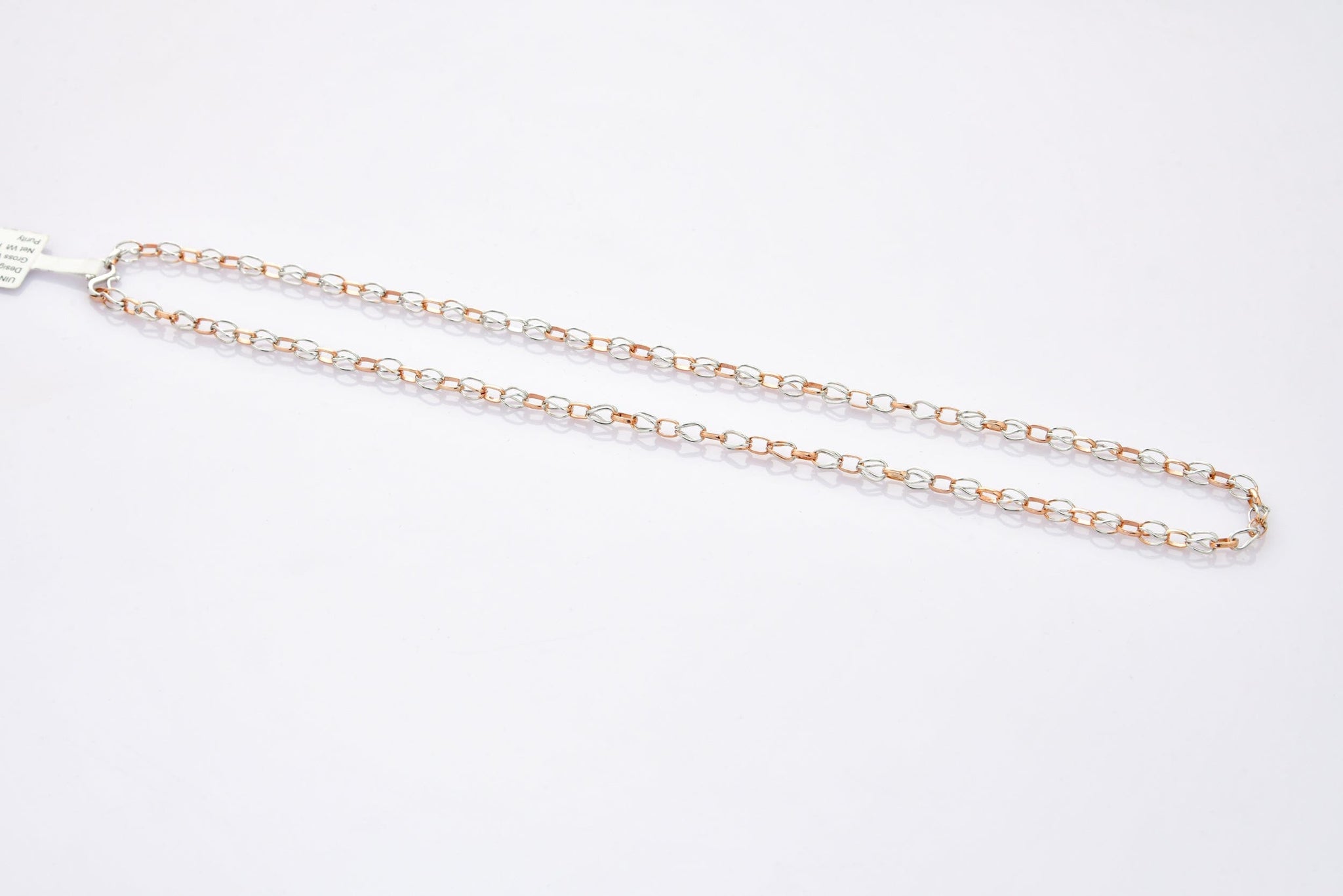 Jewelove™ Chains Platinum Rose Gold Linked Chain JL PT CH 900