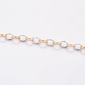 Jewelove™ Bangles & Bracelets Platinum & Rose Gold Links Bracelet JL PTB 696