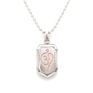 Jewelove™ Pendants Platinum + Rose Gold Om Pendant JL PT OM