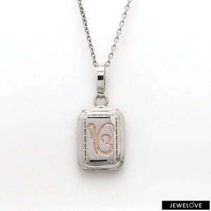 Jewelove™ Pendants Platinum Rose Gold Sikh Pendant JL PT Ik Onkar