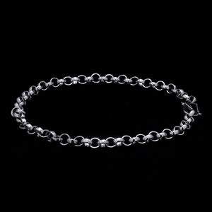 Jewelove™ Bangles & Bracelets Platinum Round Links Bracelet for Men JL PTB 873