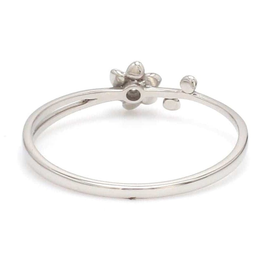 Jewelove™ Rings Platinum Single Diamond Flower Ring for Women JL PT LR 29