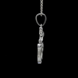 Jewelove™ Chains Platinum Single Diamond Om Pendant JL PT OM-7