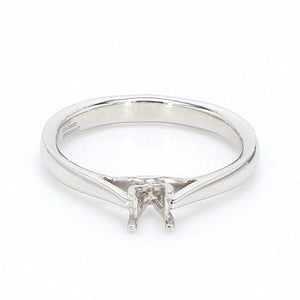 Jewelove™ Rings SI IJ / Women's Band Only Platinum Solitaire Cathedral Mounting for Women JL PT 330-M