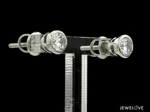 Jewelove™ Earrings VS J Platinum Solitaire Earrings JL PT E SE RD 100