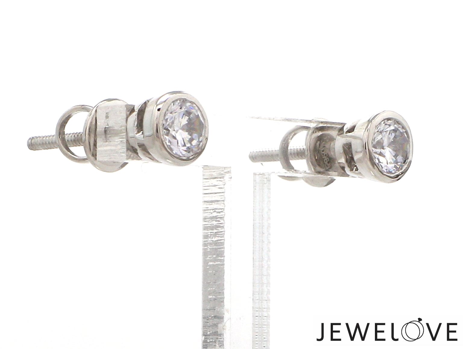 Jewelove™ Earrings VS J Platinum Solitaire Earrings JL PT E SE RD 100